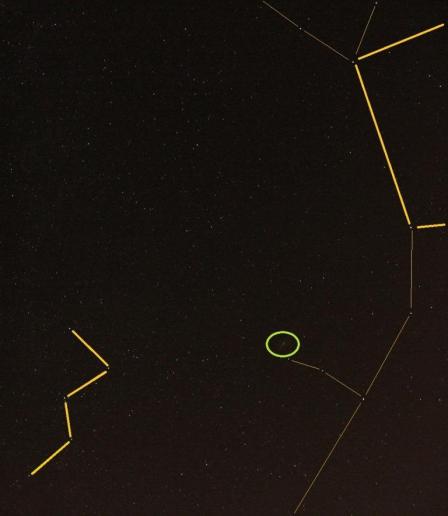 Position Andromedagalaxie