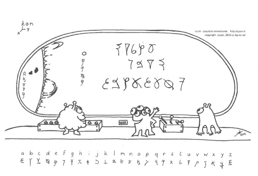 eine Nachricht der Außerirdischen von @zonnekijkster