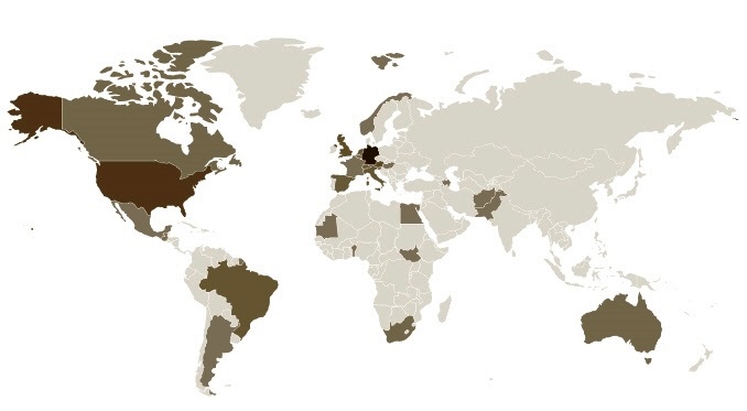 Wo kommen unserer Twitter-Follower her?