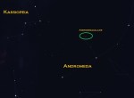 Andromedagalaxie zwischen Kassiopeia und Andromeda