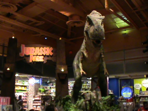 Dinosaurier im Toy r Us Geschäft