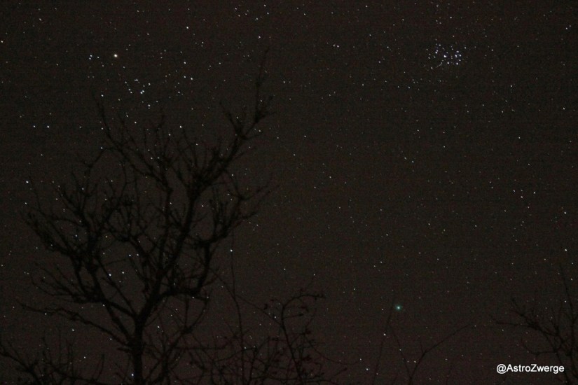 Lovejoy mit Plejaden und Hyaden (aufgenommen am 14.1.2015) 