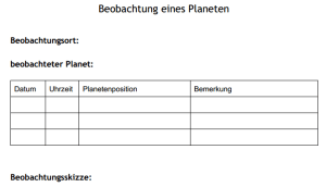 planetenbeobachtung