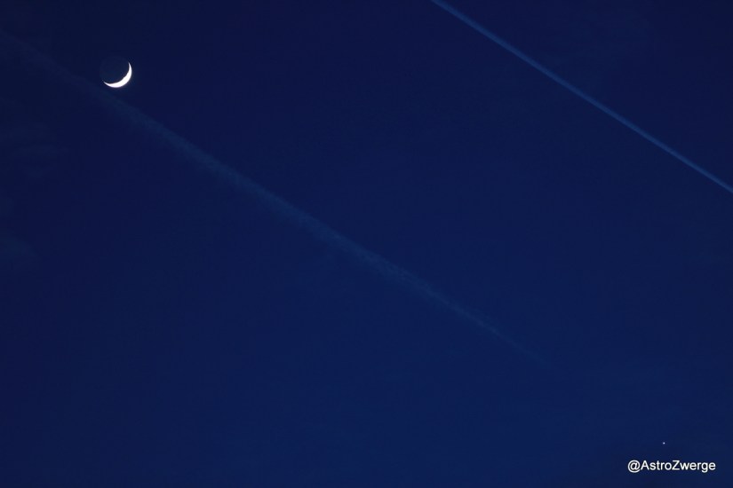 Mond und Venus