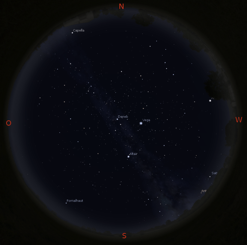Abendhimmel am 11.10. gegen 20 Uhr in Rom