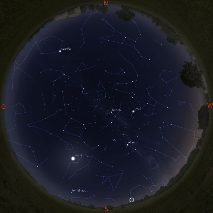 Abendhimmel am 20.11. gegen 17:30 Uhr