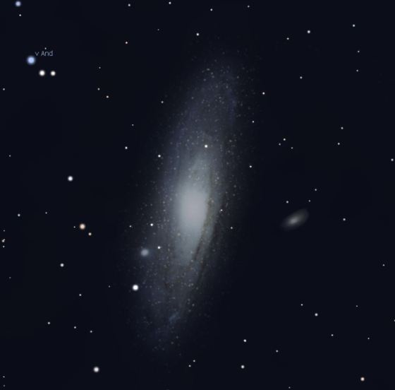 Andromedagalaxie (Abb. aus Stellarium)