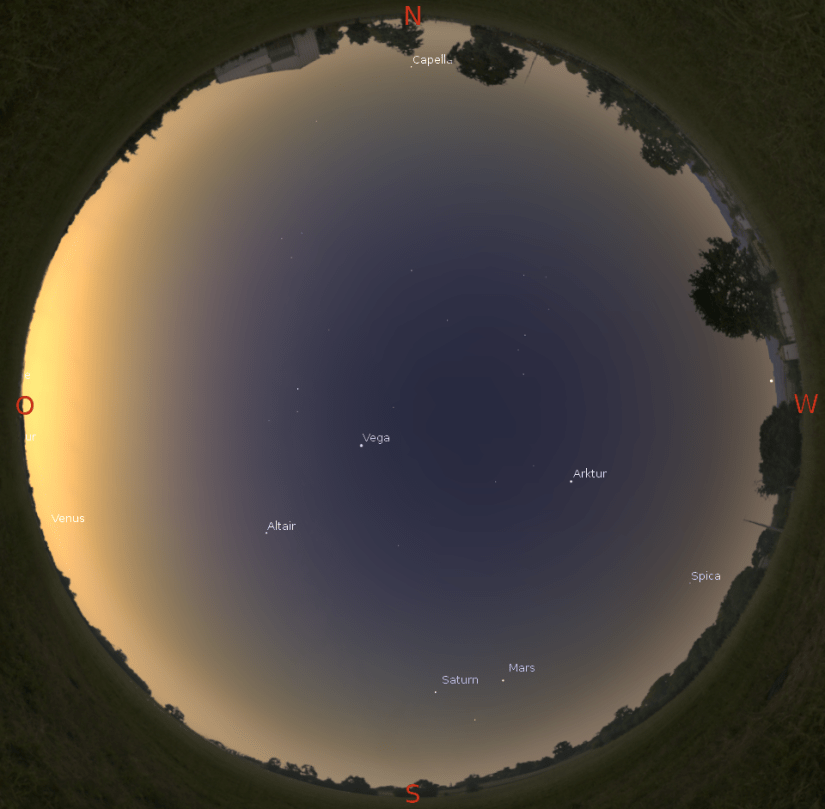 Morgenhimmel am 15.03.2016 gegen 6 Uhr