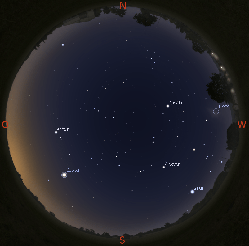 Morgenhimmel am 15.11.2016 gegen 6:30 Uhr