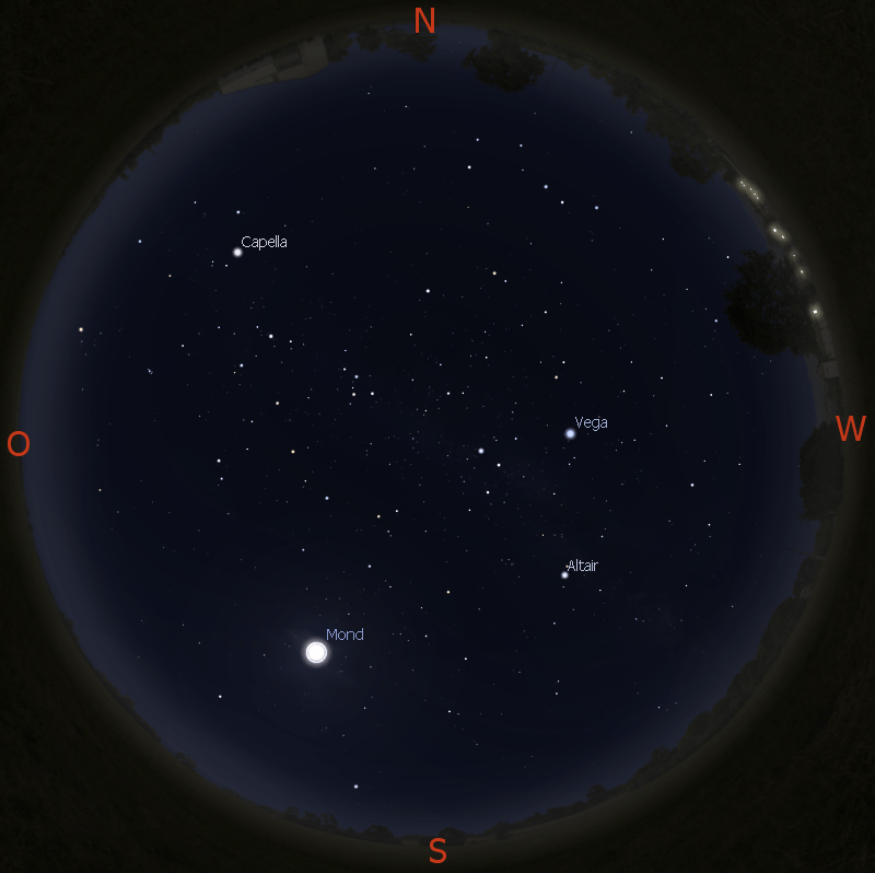 Abendhimmel am 31.10. gegen 19:30 Uhr