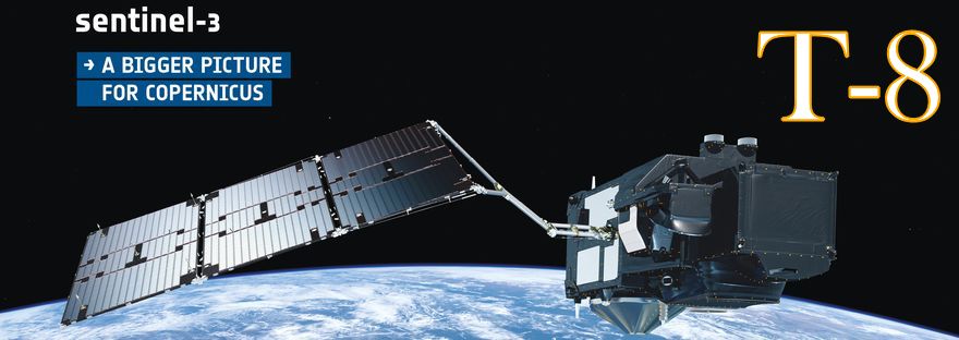 Darstellung des Sentinel-3 Satelliten