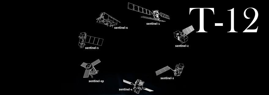 schematische Darstellung alle Sentinel Satelliten
