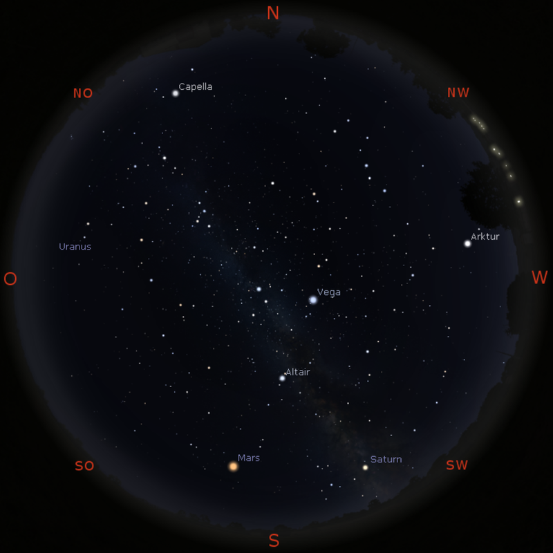 Milchstraße am 10.10.2018 gegen 20 Uhr